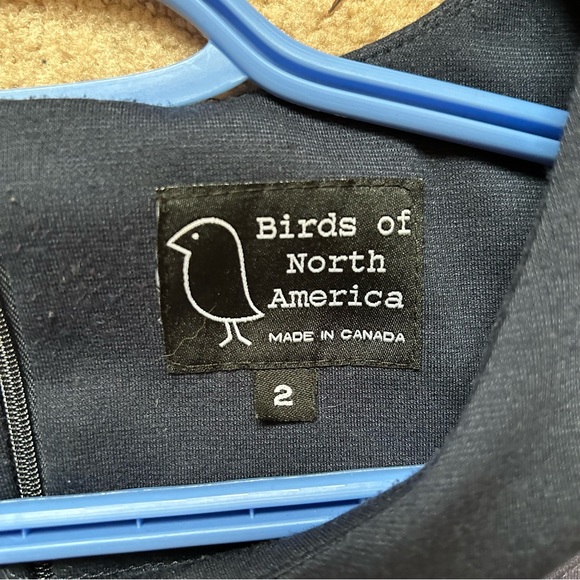 Birds of North America Purple Mini Long Sleeve Jersey Dress Size 2 - Picture 10 of 13